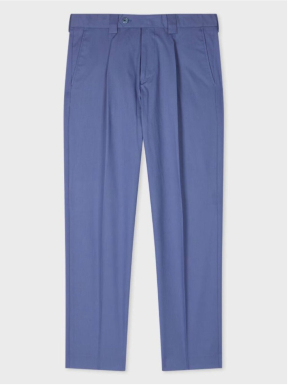 Paul Smith | Organic Blue Stretch-Cotton Twill Pleated Trousers In Blue - Picture 15 of 16